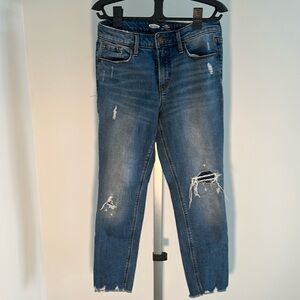 Old Navy Power Slim Straight High Rise Jeans